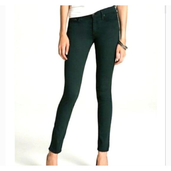 rag & bone Denim - Rag & Bone Skinny Jean Forest Green Tencel Stretch Denim Style W15020337 - 25